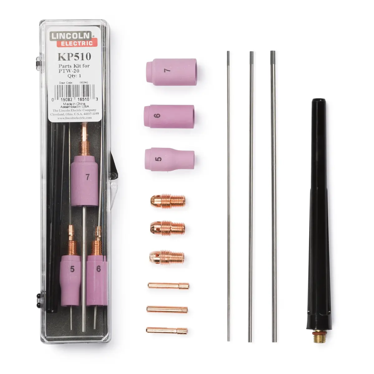 Lincoln Parts Kit For Ptw-20 Series Torch - Kp510 1