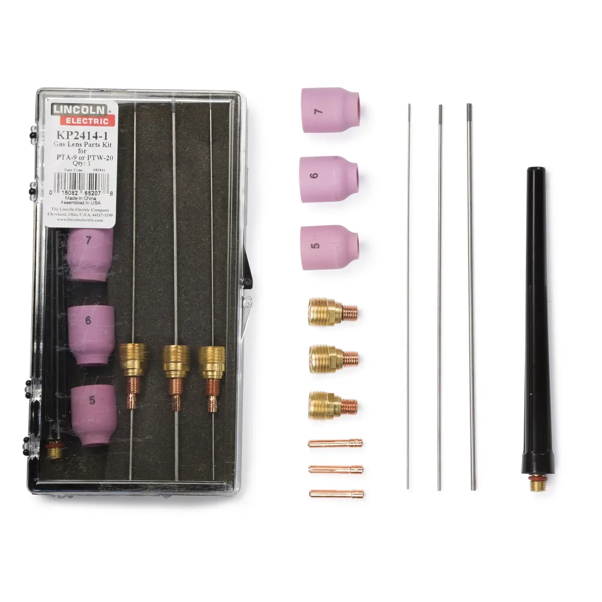 Lincoln Pta-9/Ptw-20 Gas Lens Parts Kit - Kp2414-1 1