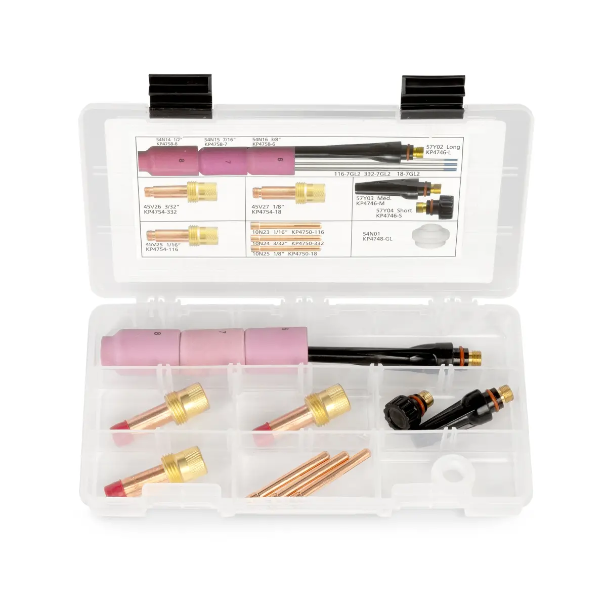 Lincoln Calibuer 17/18/26 Series Tig Torch Consumable Kit - Kp4760-Hd 2