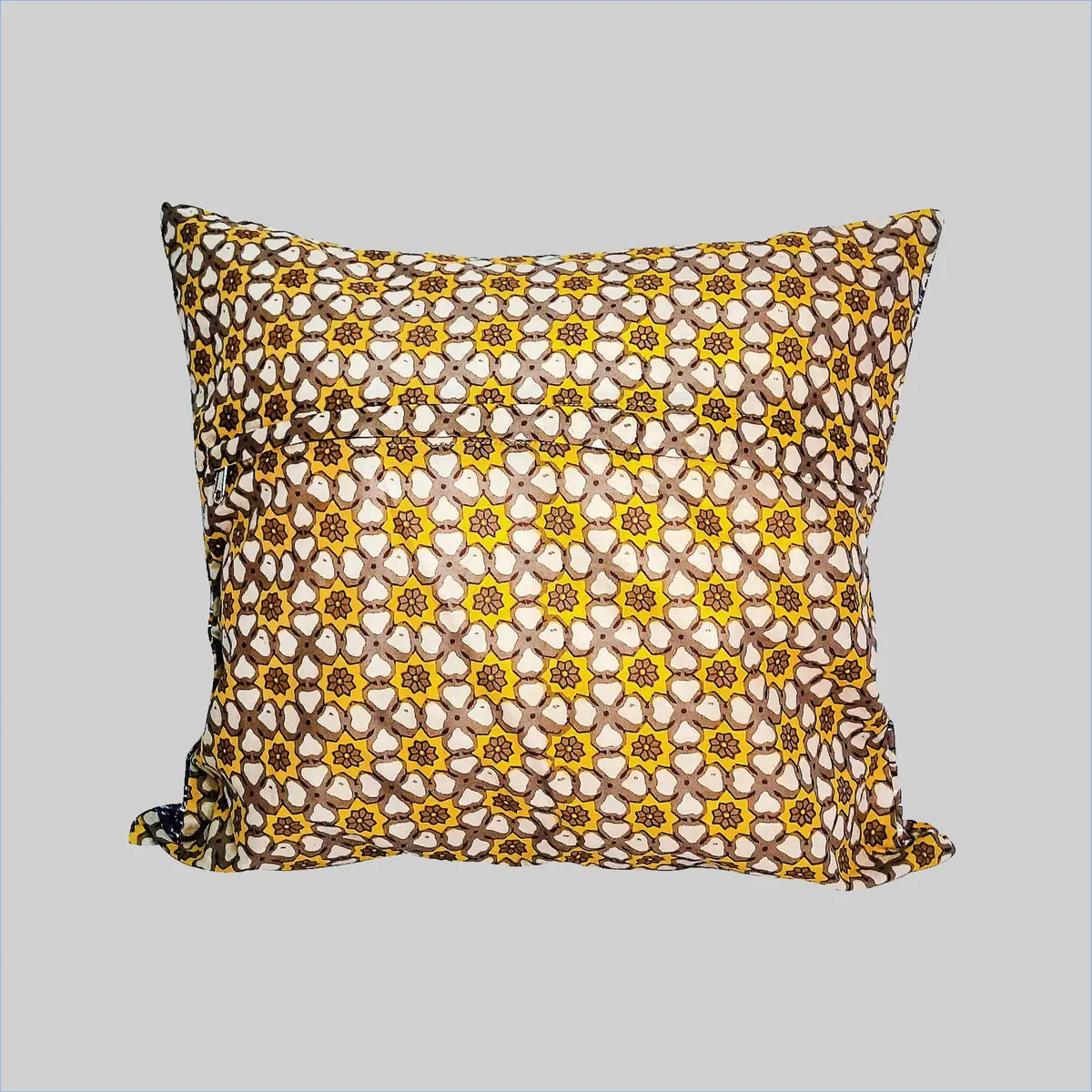 Ajarakh Patch Cushion Cover (Assorted Colour & Design) 16 X 16 In 1