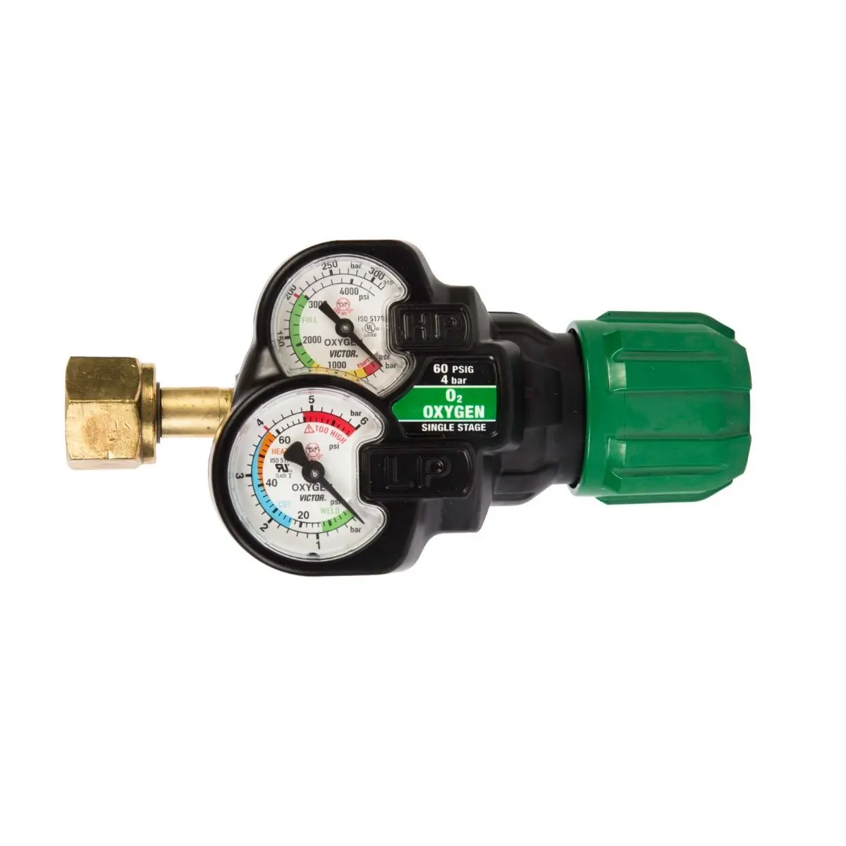 Victor Edge 2.0 Ess32-60-540 S/S Oxygen Regulator - 0781-3627 1