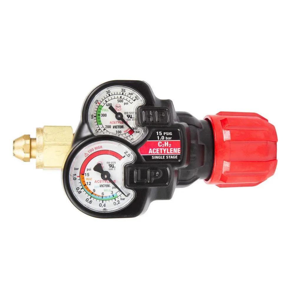 Victor Edge 2.0 Ess32-15-300 S/S Acetylene Regulator - 0781-3629 1