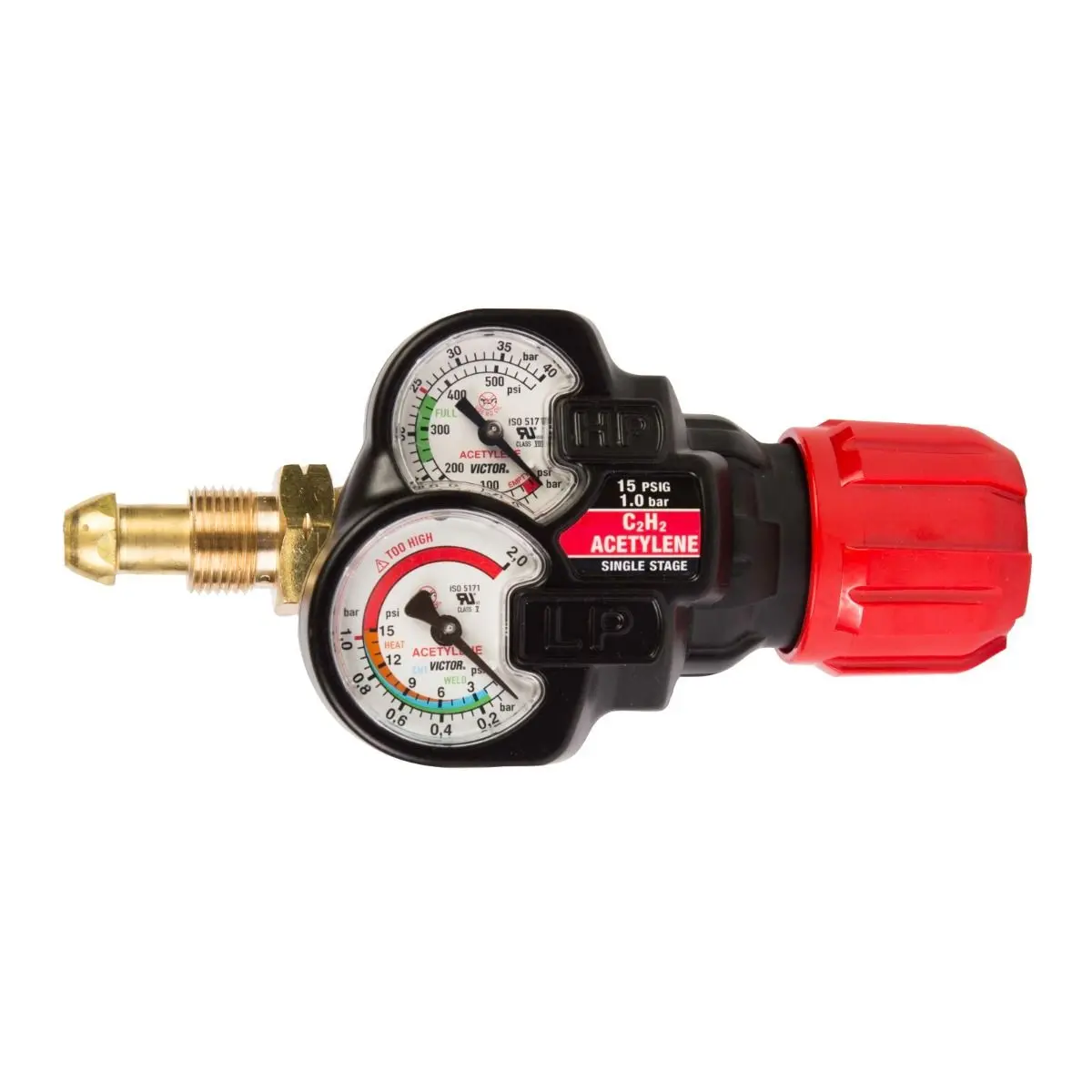 Victor Edge 2.0 Ess32-15-510 S/S Acetylene Regulator - 0781-3628 1