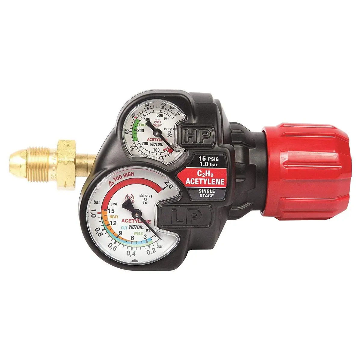 Victor Edge 2.0 Ess42 Hd Acetylene Regulator, Cga 510 - 0781-3602 1