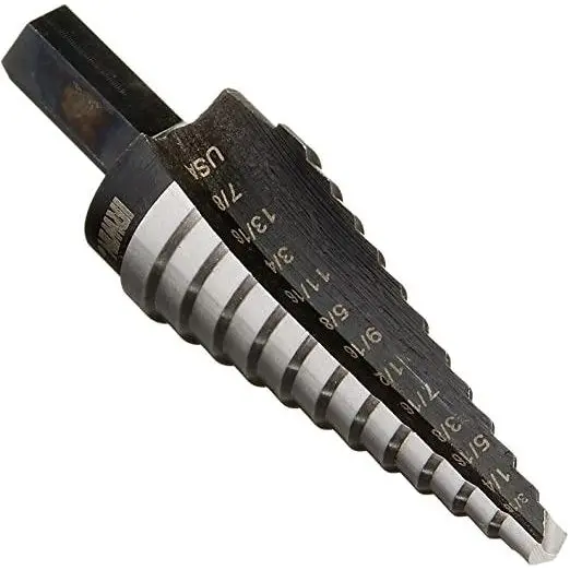 Irwin #4 Unibit Step Drill Bit, 3/16" To 7/8"- 10234 1