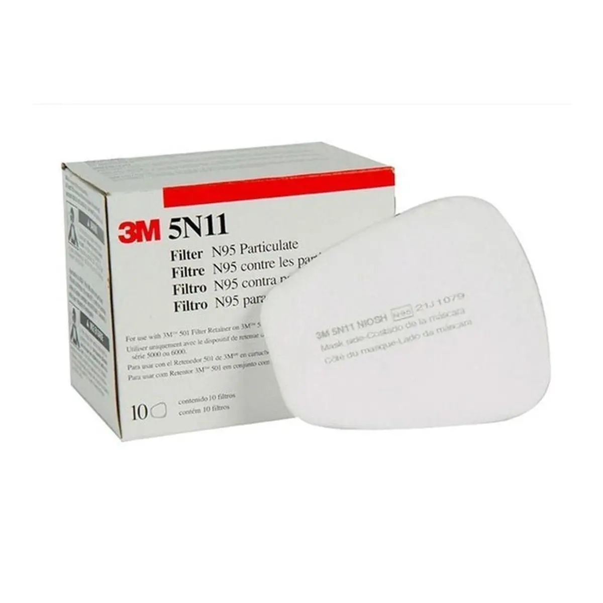 3M N95 Particulate Filters, 10/Pk - 5N11 1