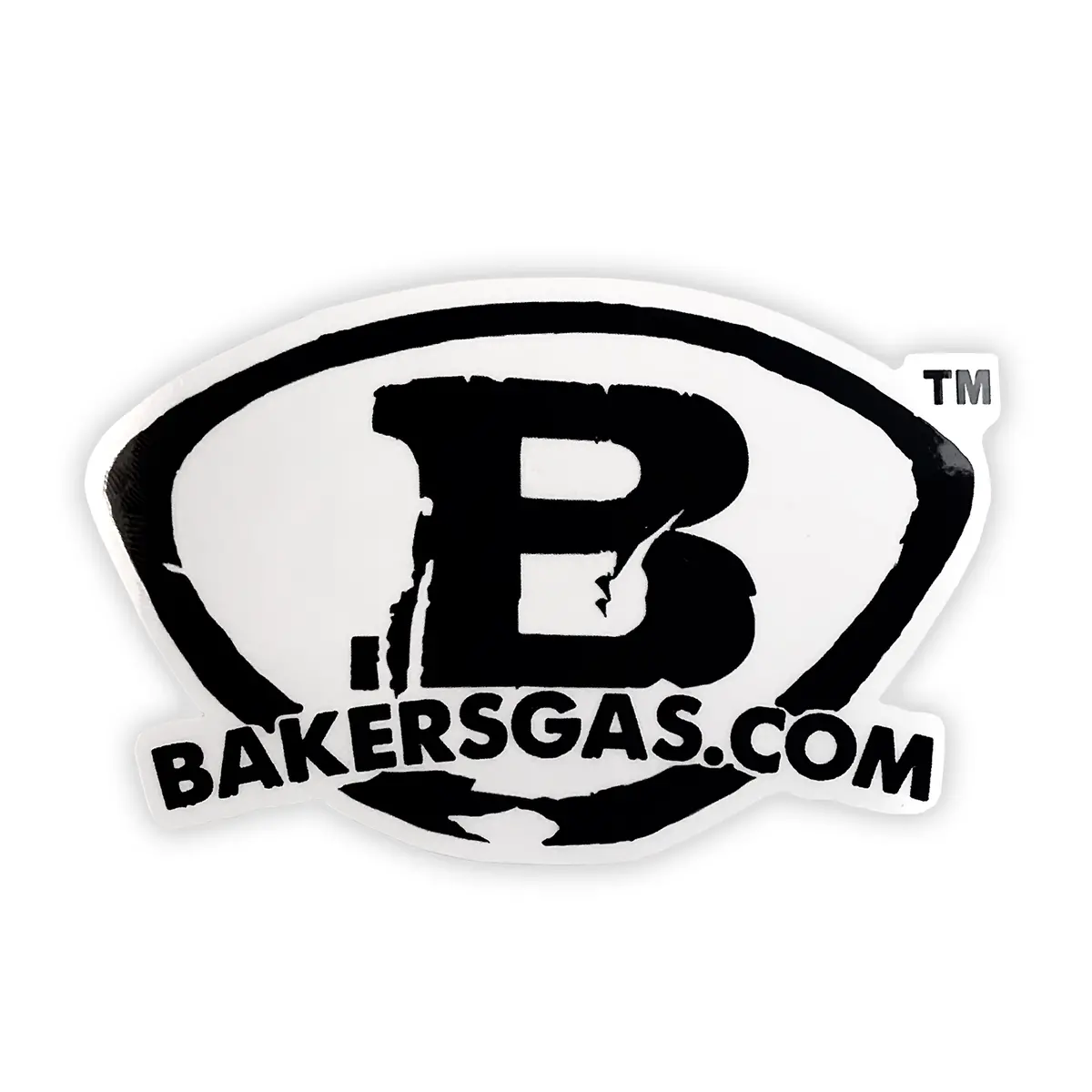 Baker's Gas Clear Logo Sticker 1