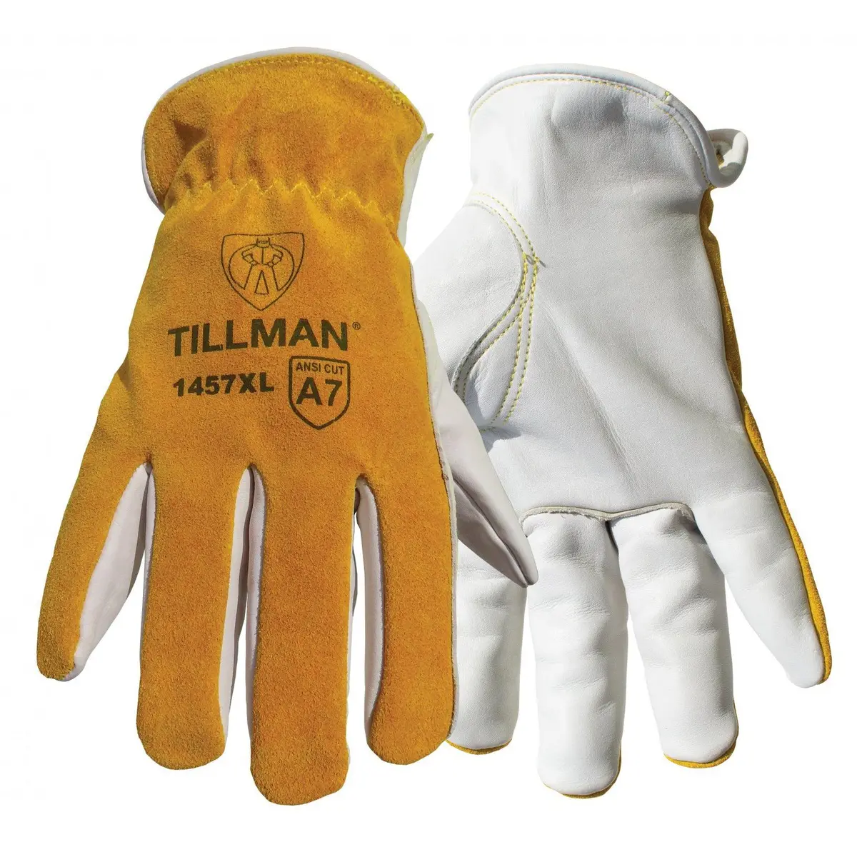 Tillman Top Grain Cowhide Drivers Gloves, Ansi A7 Cut Resistance - 1457 1