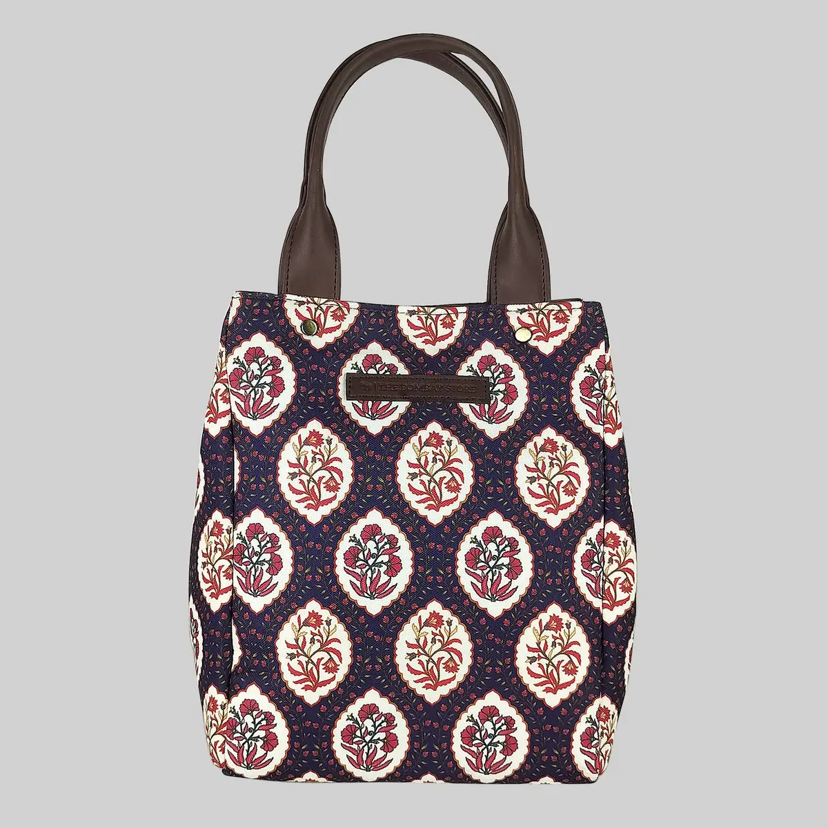 Mughal Floral Poly Canvas Lunch Bag 1