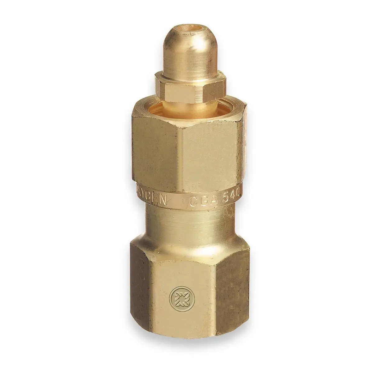 Western Brass Cylinder Adaptor, Cga-540 To Cga-580 - 416 1