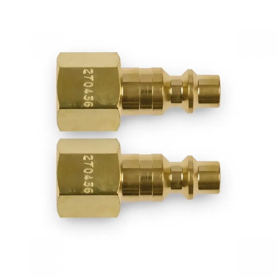 Miller 1/4" Hose Plug Industrial Interchange Fitting For Sar Hoses 2/Pk - 270436 1