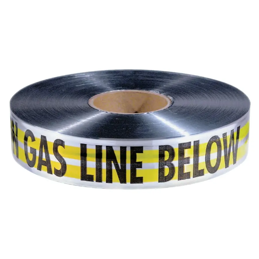 Empire "Gas Line Below" Barricade Tape, 1000 Ft - 31-140 1