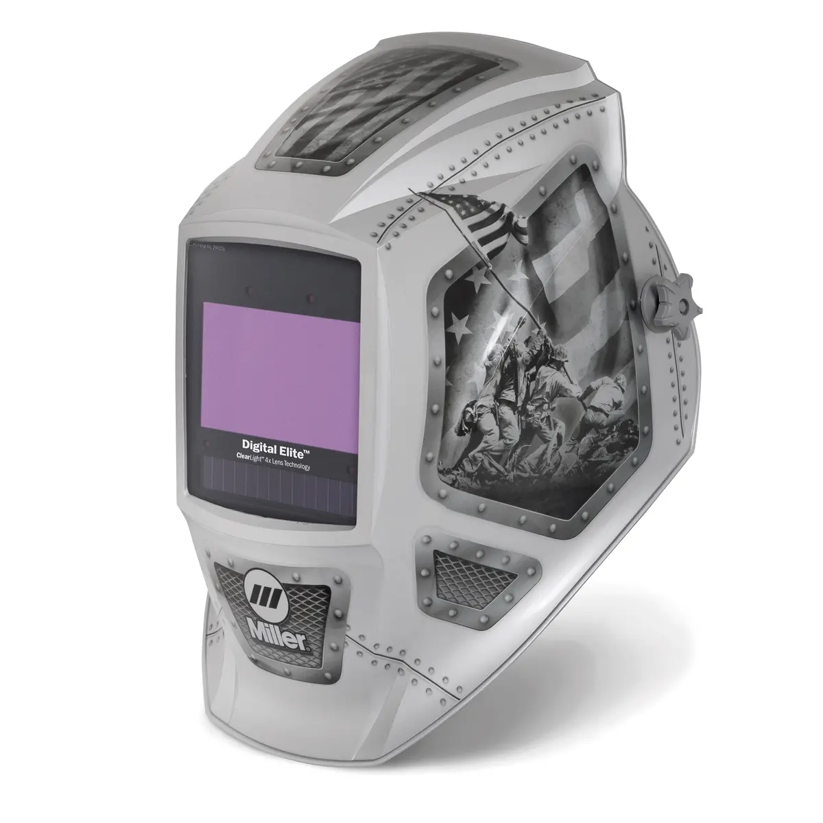 Miller Digital Elite Welding Helmet W/ Clear Light 4X, Forged In Freedom - 299617 1