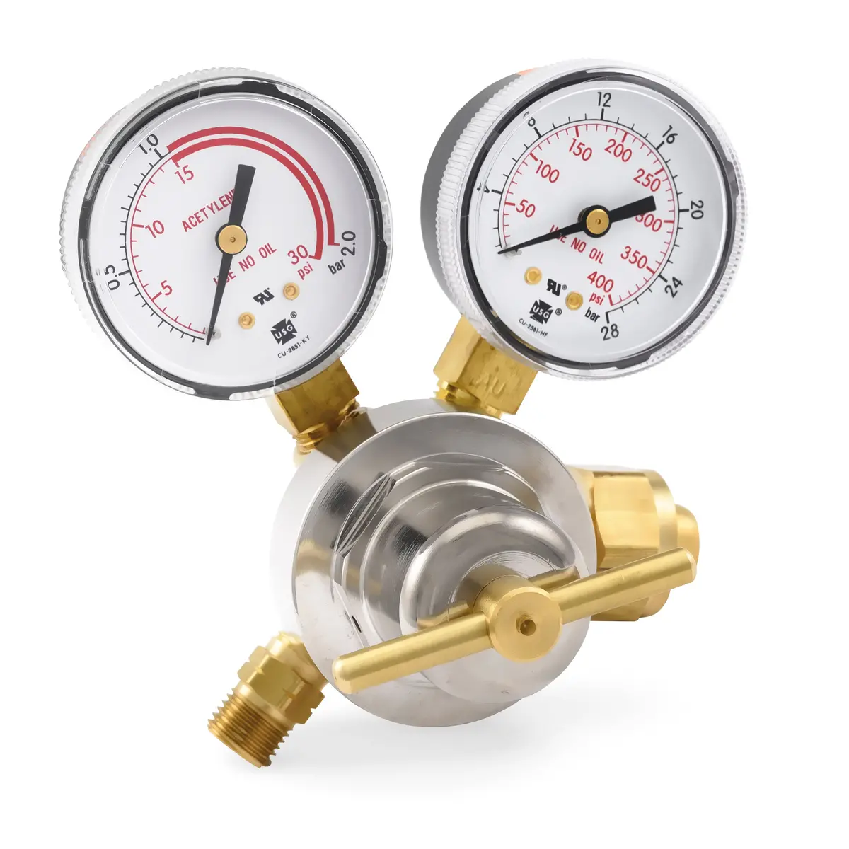 Smith 30 Series Acetylene Regulator, Cga 520 - 30-15-520 1