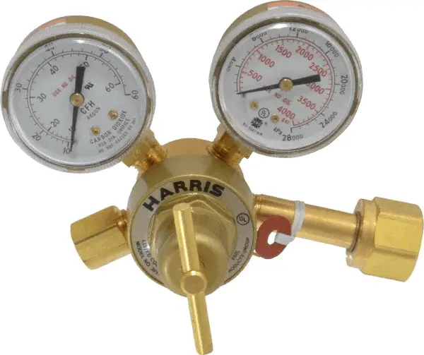 Harris Heavy Duty Carbon Dioxide Single Stage Flowgauge Regulator 301-Cd60-320 - 3000164 1