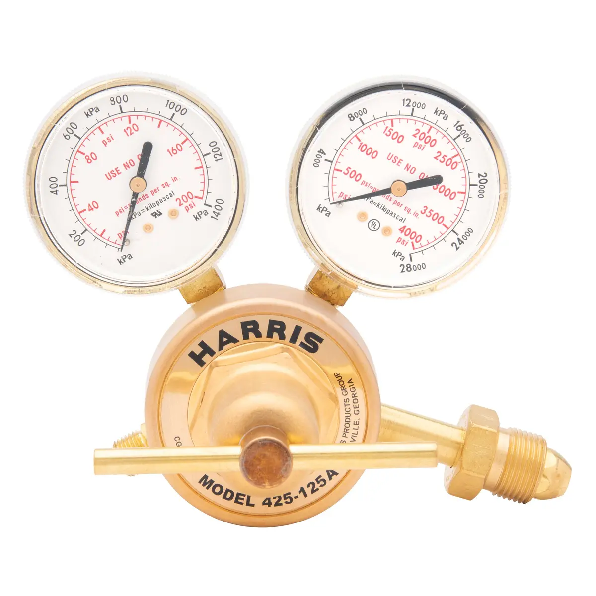 Harris 425-125-580 Heavy Duty Ar, He, N2 Regulator - 3000767 1