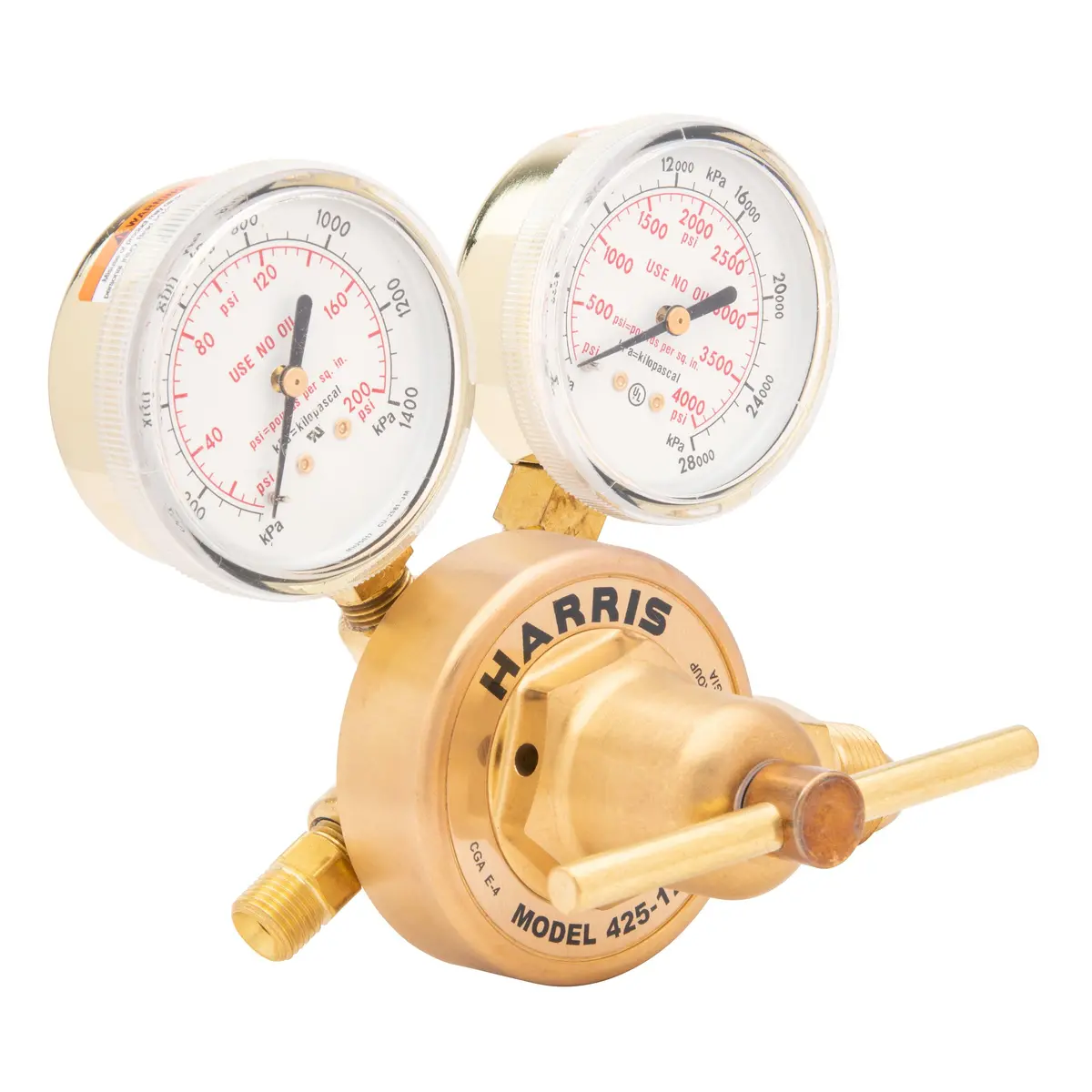 Harris 425-200-580 Heavy Duty Ar, He, N2 Regulator - 3000773 2