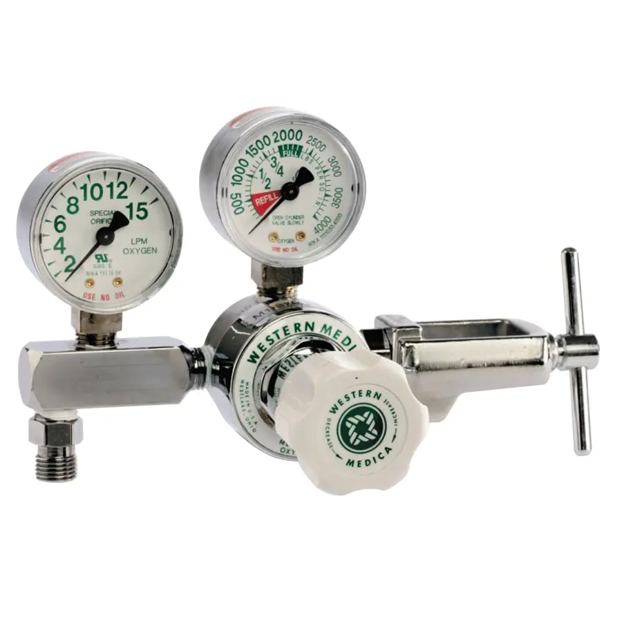 Western Oxygen Single Stage Flow Gauge Regulator, 2-15 Lpm - M1-870-15Fg 1