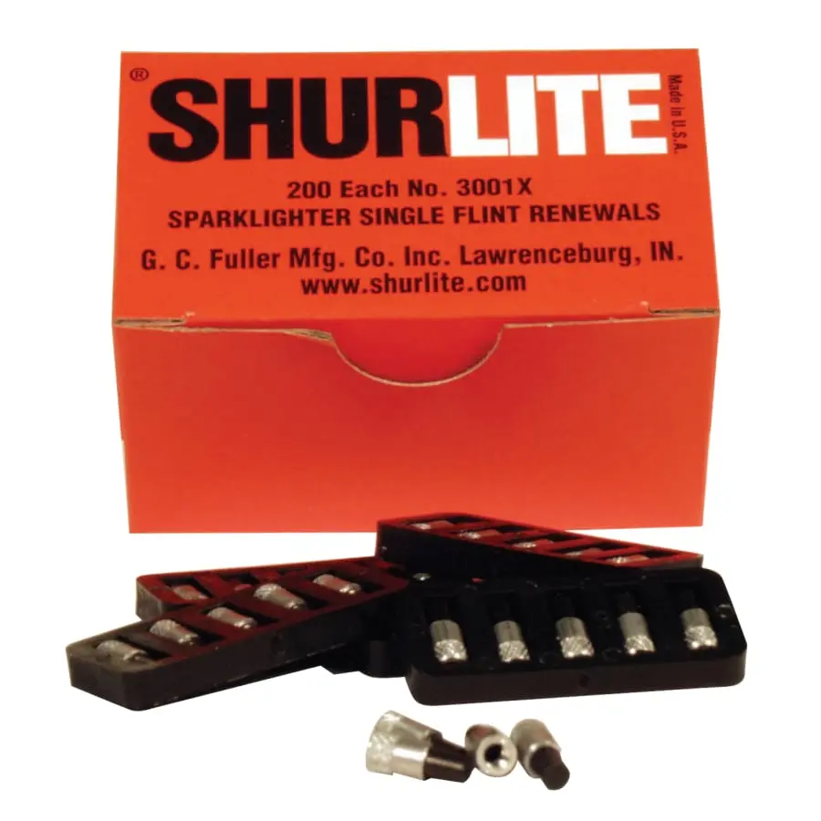 Shurlite 3001X Replacement Flints, 200/Pk - 3001X 1