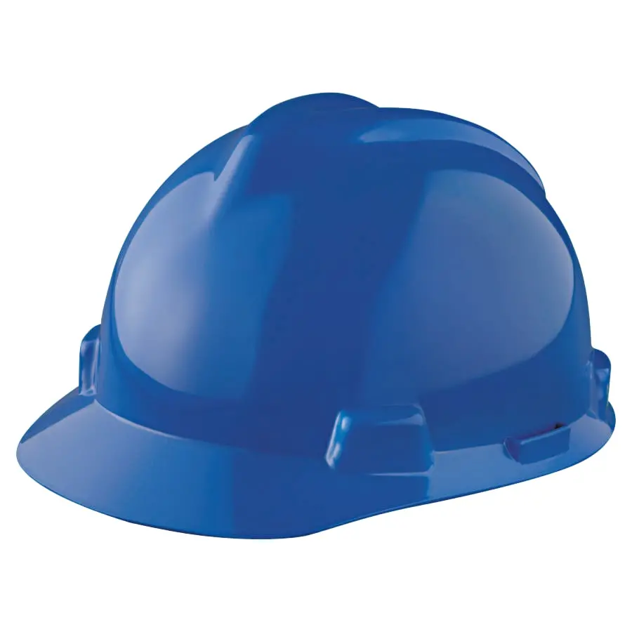 Msa V-Gard Hard Hat W/ Staz-On Suspension, Slotted - 463943 1