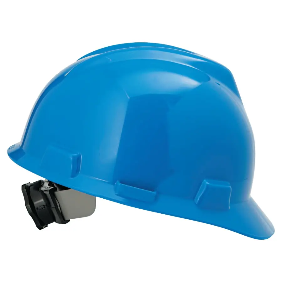 Msa V-Gard Hard Hat W/ Fas-Trac Iii Suspension, Slotted - 475359 1