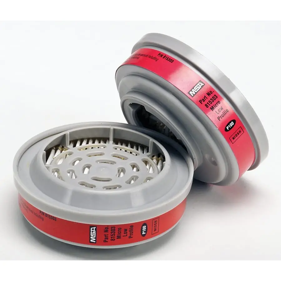 Msa Advantage Respirator P100 Low Profile Cartridges, 2/Pk - 815369 1