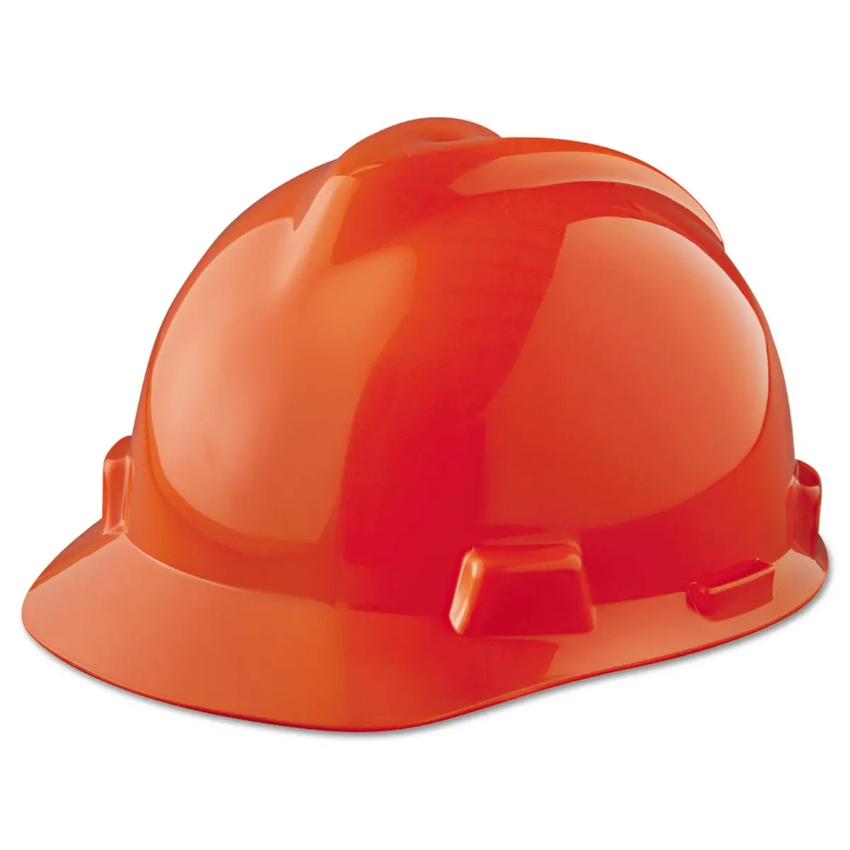 Msa V-Gard Orange Hard Hat W/ Fas-Trac Iii Suspension, Slotted - 475361 1