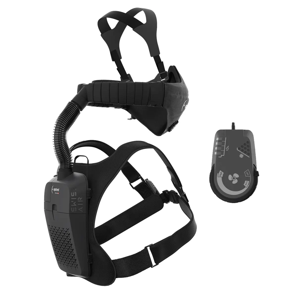 Optrel Swiss Air Complete Respiratory Protection System W/ Control Panel - 4700.010 1