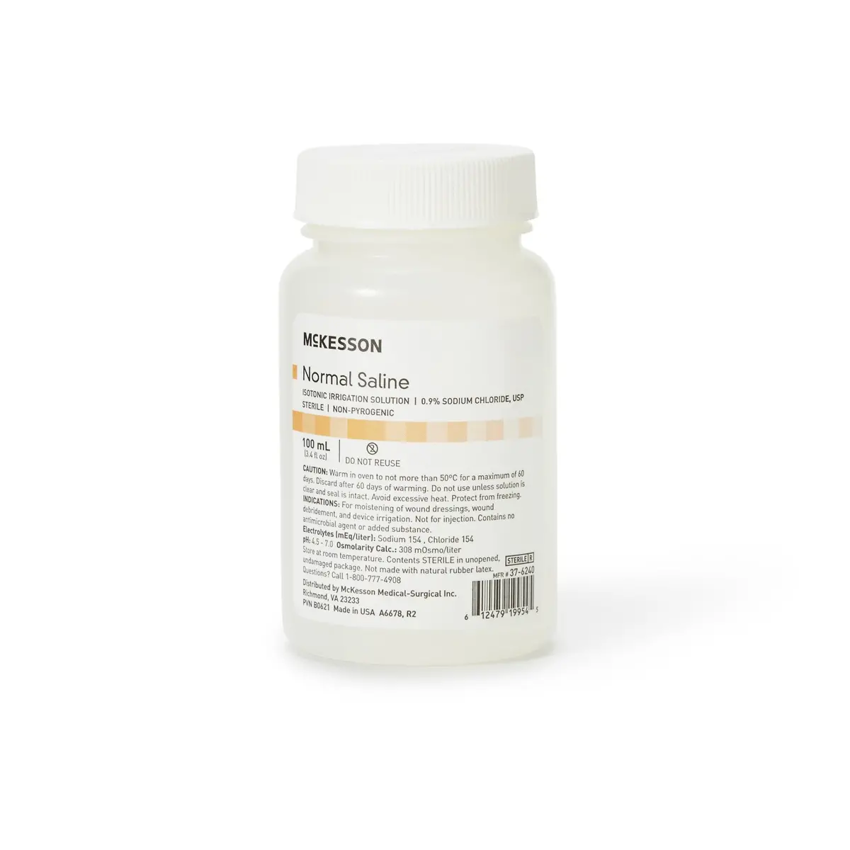 Irrigation Solution - Otc Mckesson 0.9% Sodium Chloride Not For Injection Bottle, Screw Top 100 Ml 1
