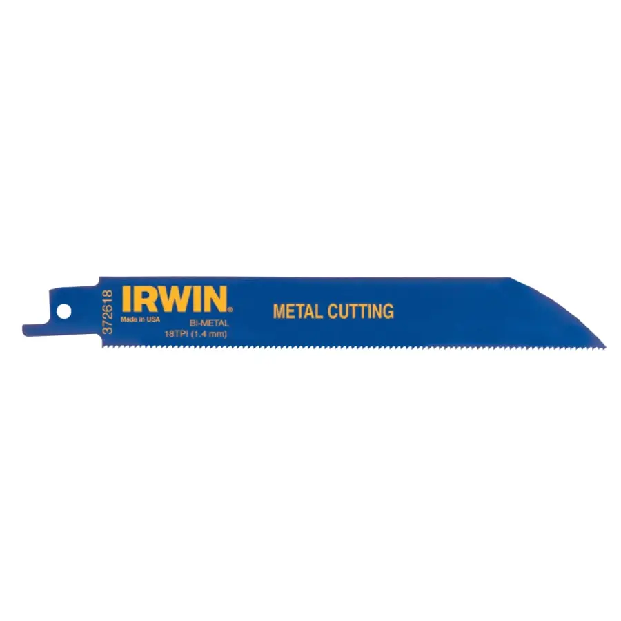Irwin Reciprocating Saw Blade 6" X 3/4", 18 Tpi, 5/Pk - 372618 1