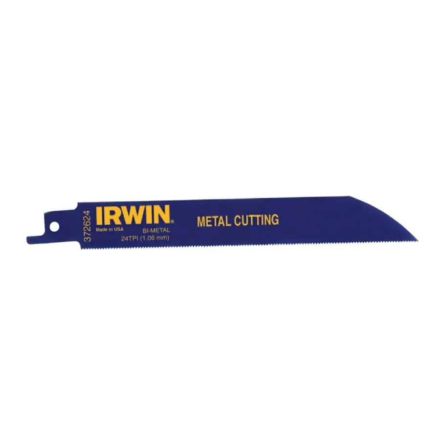 Irwin Reciprocating Saw Blade 6" X 3/4", 24 Tpi, 5/Pk - 372624P5 1