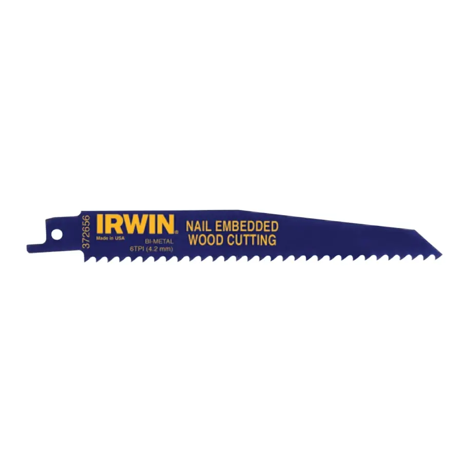 Irwin Reciprocating Saw Blade 6", 6 Tpi - 372656 1