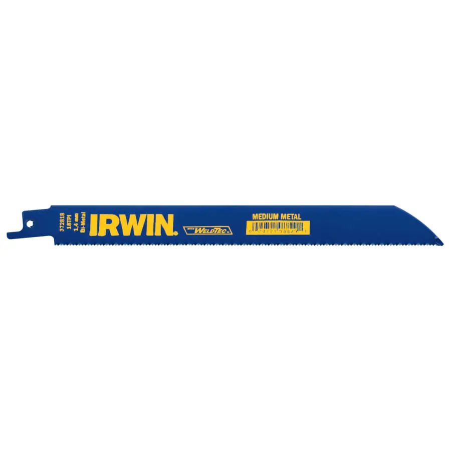 Irwin Metal Cutting Reciprocating Blades With Weldtec, 5/Pk - 372818 1
