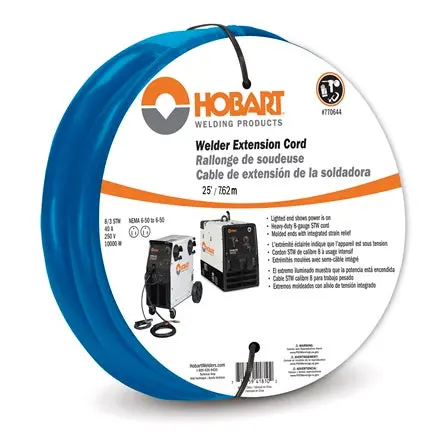 Hobart 230V 8/3 Extension Cord W/ 6-50 Ends, 25 Ft - 770644 1