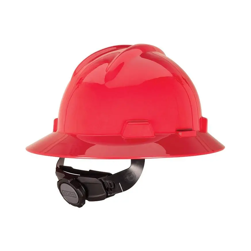 Msa V-Gard Full Brim Hard Hat W/ Fas-Trac Iii Ratchet, Non-Slotted - 475371 2