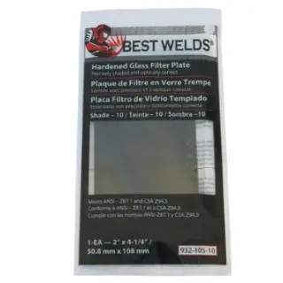 Best Welds Shaded Glass Filter Plate 2" X 4-1/4" - 901-932-105 1