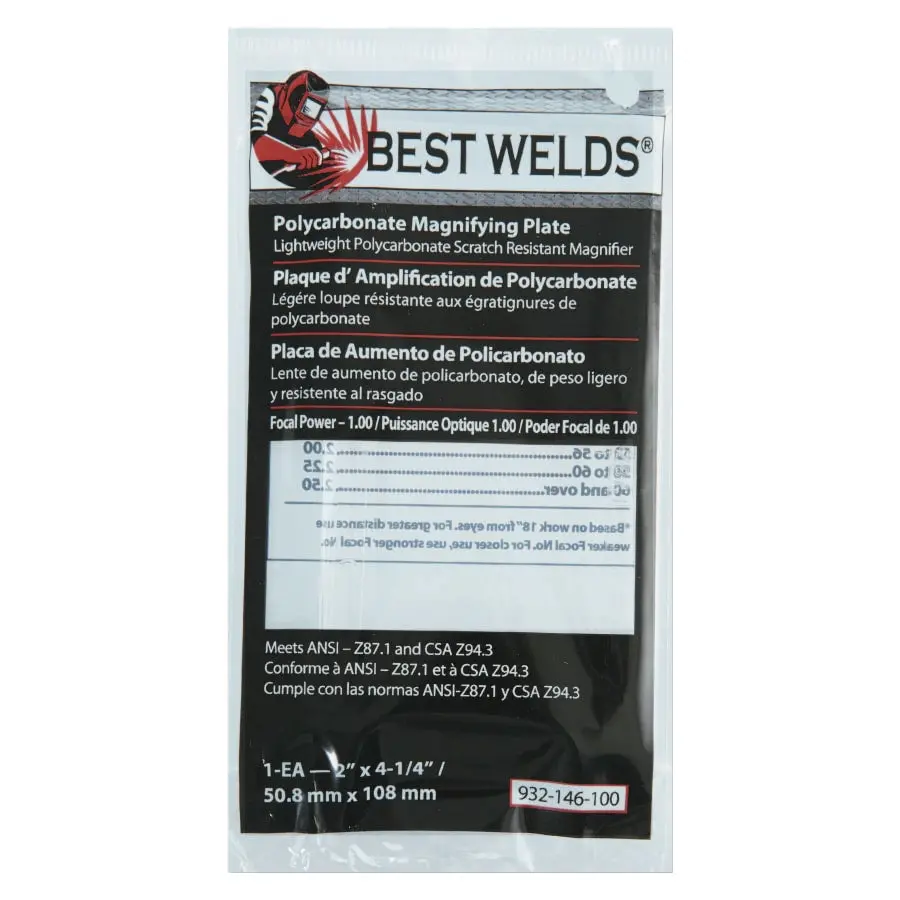 Best Welds Polycarbonate Magnifier Lens 2 In X 4.25 In - 901-932-146 2