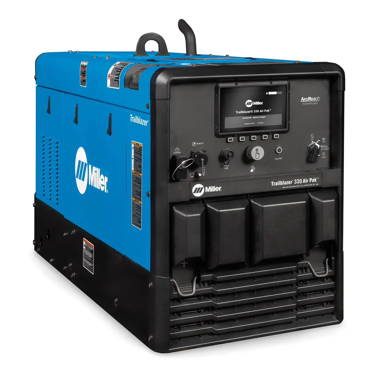 Miller Trailblazer 330 Air Pak W/ Battery Charge, Excel Power, Cooler/Separator, Polarity Reversing & Wic - 907836003 1