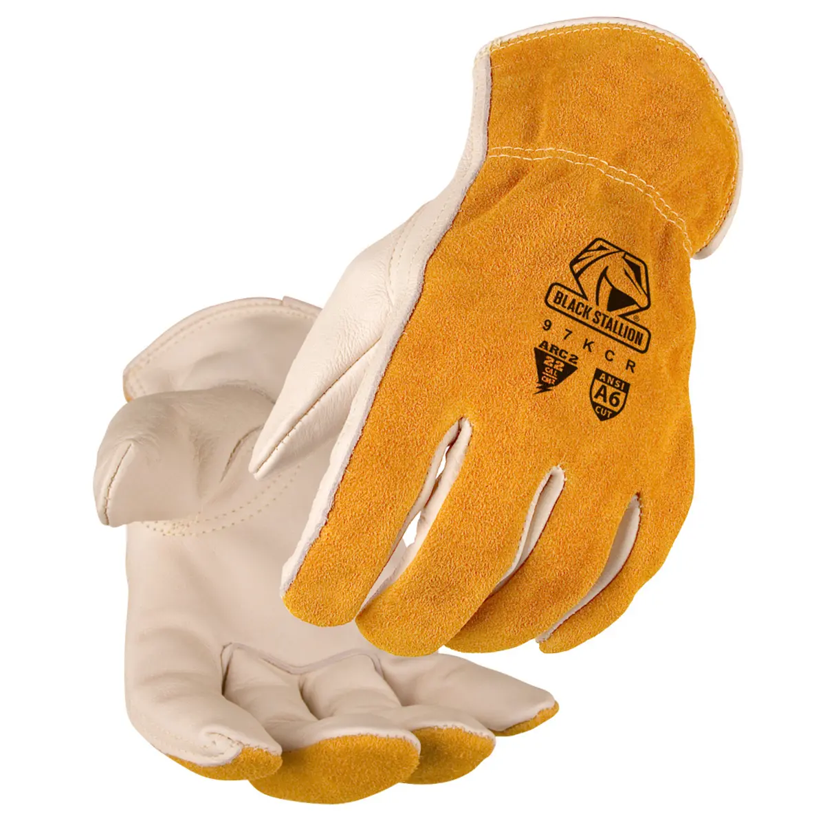 Black Stallion Arc-Rated & A6 Cut-Resistant Cowhide Drivers Glove - 97Kcr 1