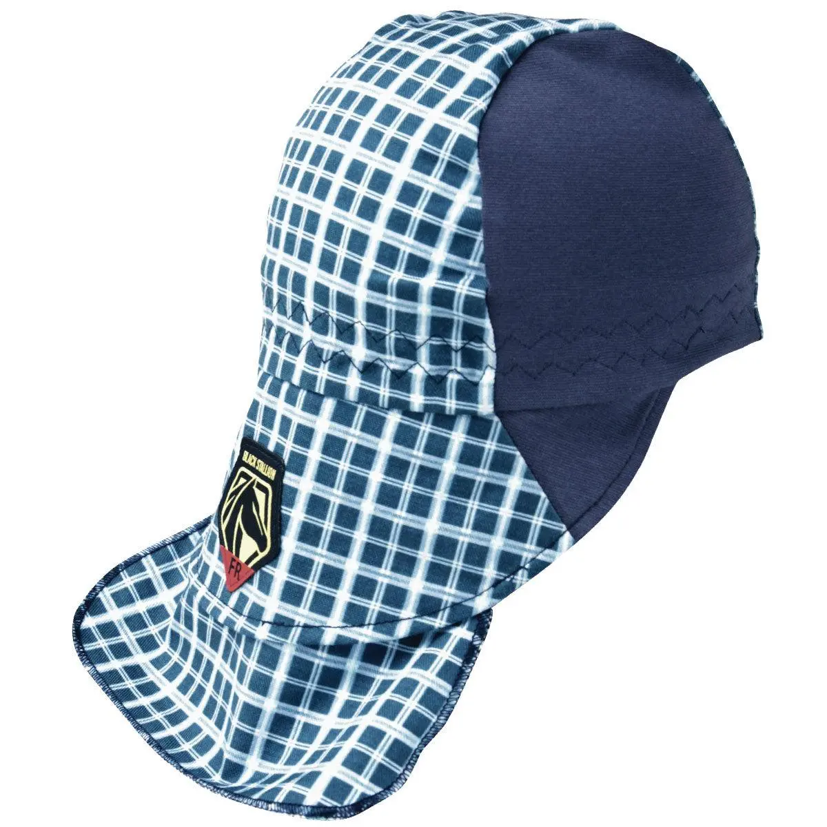 Black Stallion Fr Cotton Welding Cap With Hidden Bill Extension - Ah1730-Bl 1