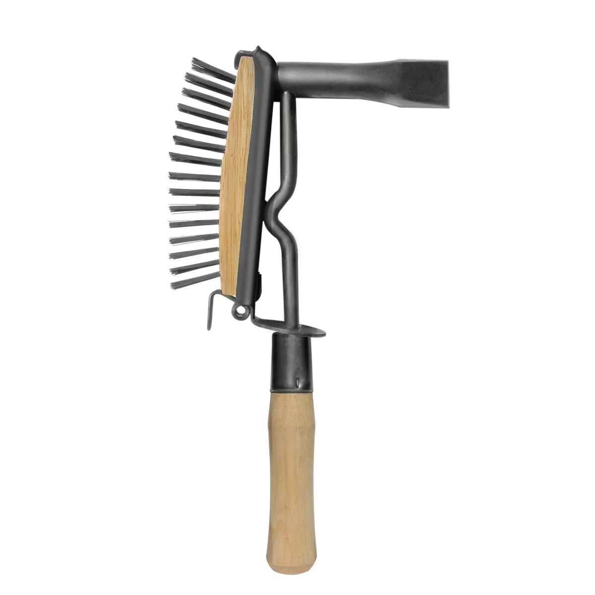Lenco Wood Handle Chipping Hammer And Brush Dual Tool -09080 1