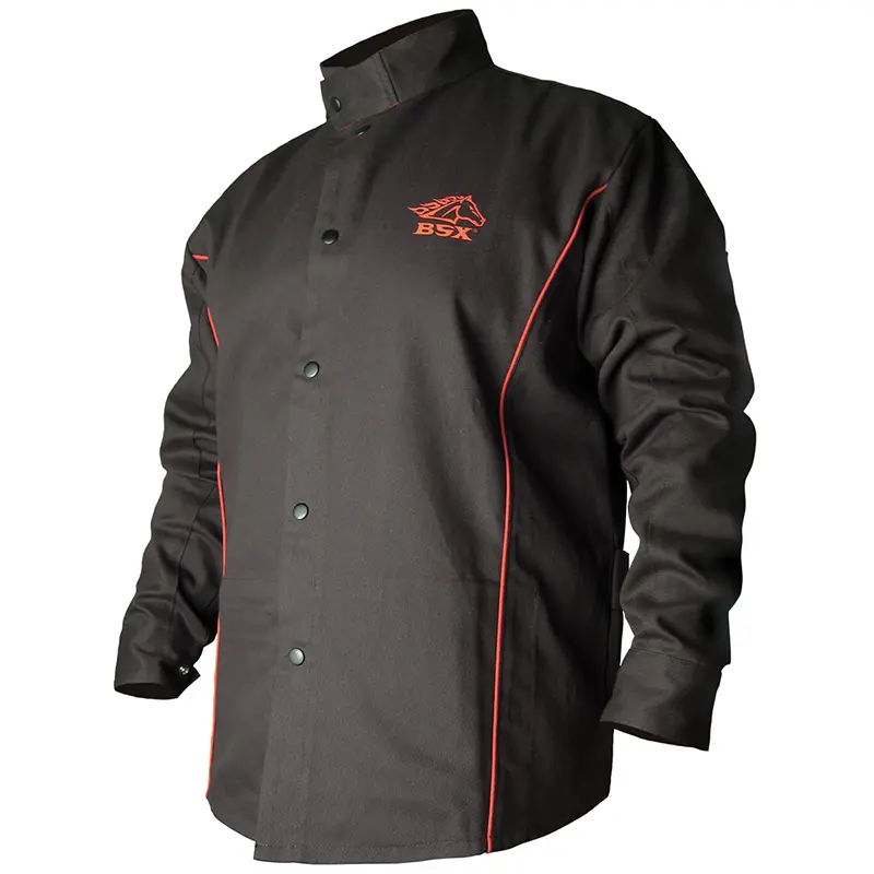 Black Stallion Contoured Fr Cotton Welding Jacket - B9c 1