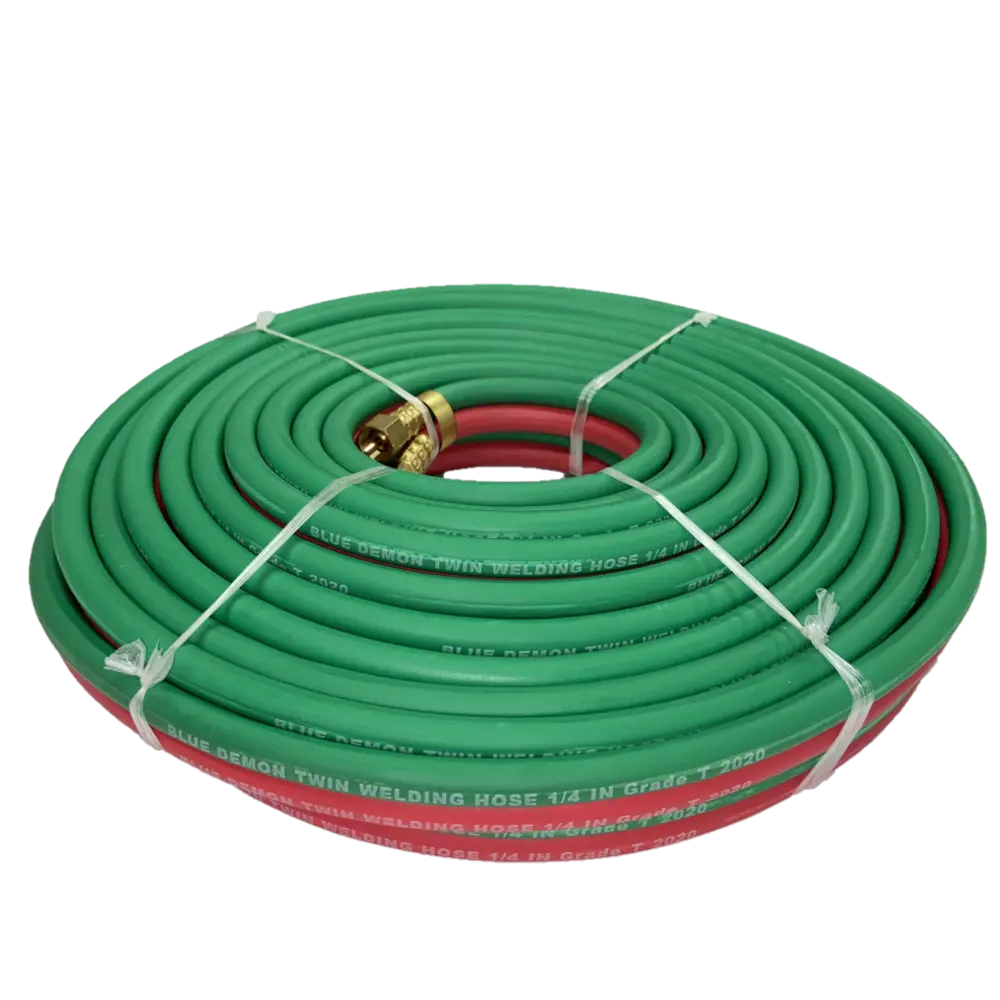 Blue Demon T Grade 1/4" X 50' Twin Welding Hose - Bdgh-T14-50Bb 1