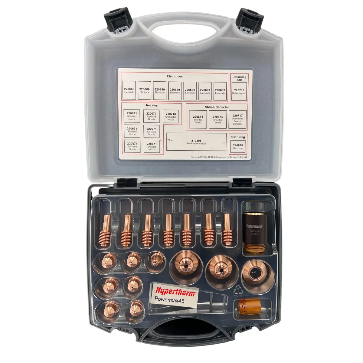 Hypertherm Powermax45 Csa Handheld Cutting Consumable Kit - 851478 1
