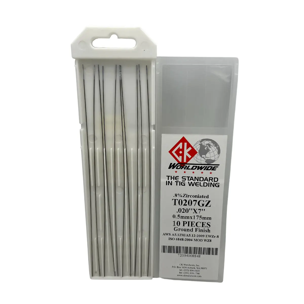 Ck Worldwide .8% Zirconiated Tungsten, 10/Pk - Gz 1