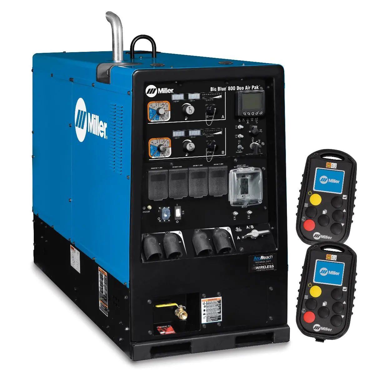 Miller Big Blue 800 Duo Air Pak W/ Wireless Interface Control - 907752003 1