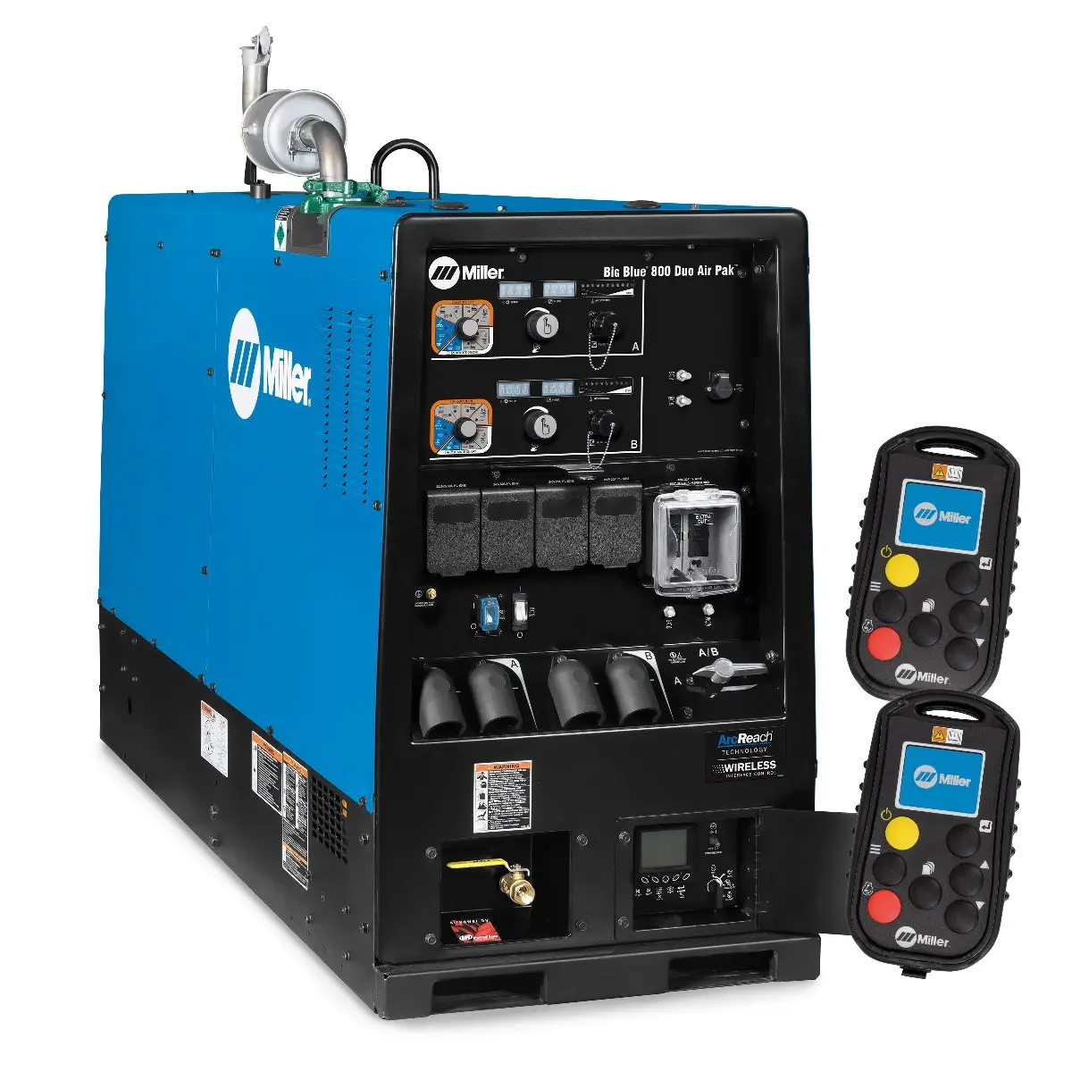 Miller Big Blue 800 Duo Air Pak Truck Mount Spec W/ Wireless Interface Control - 907752004 1
