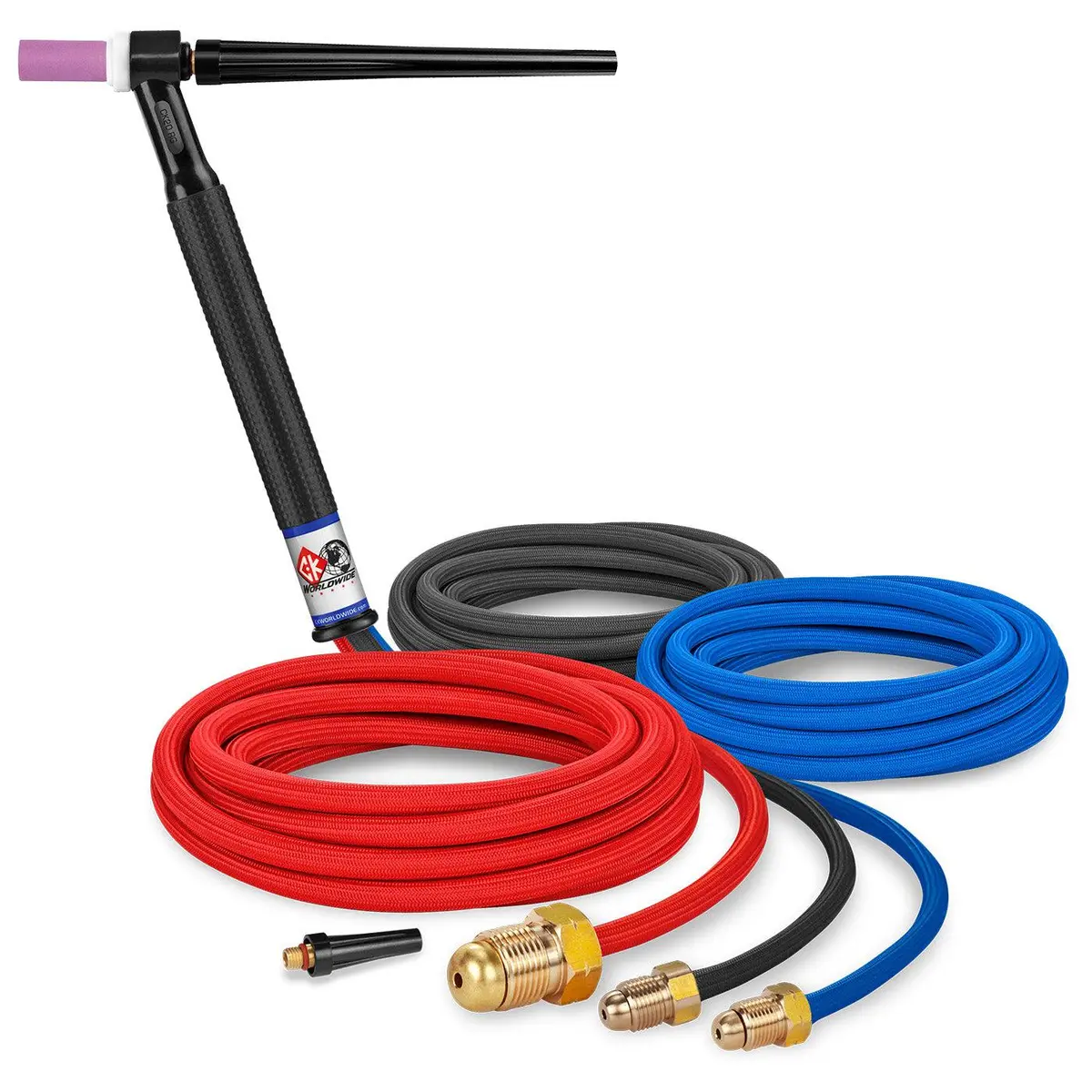 Ck Worldwide 250A Water-Cooled Rigid Tig Torch W/ Super-Flex Cable 1