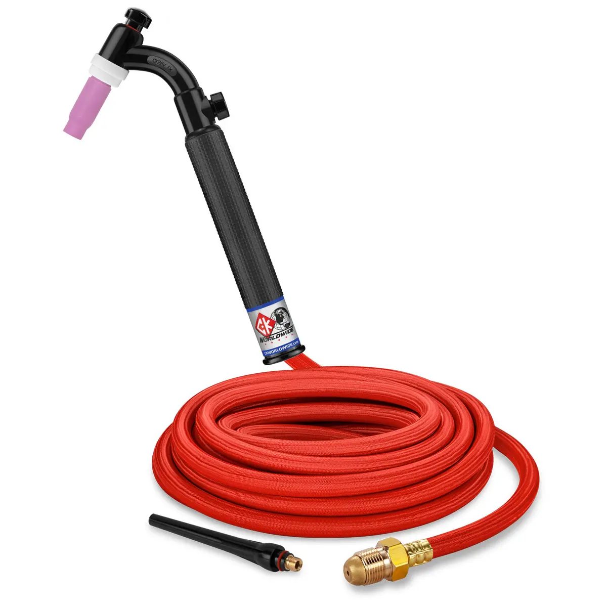 Ck Worldwide 200A Flex Head Tig Torch W/ Super Flex Cable & Valve, 25 Ft - Ck26v-25-Rsf Fx 1