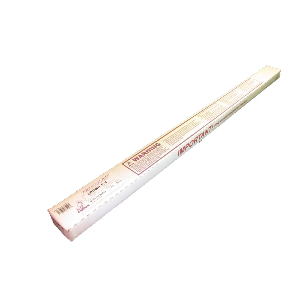Crown Alloys Crown 125 - 1/16X36" Brazing Rod (10Lb Box) - Ct125/Tl-10 1